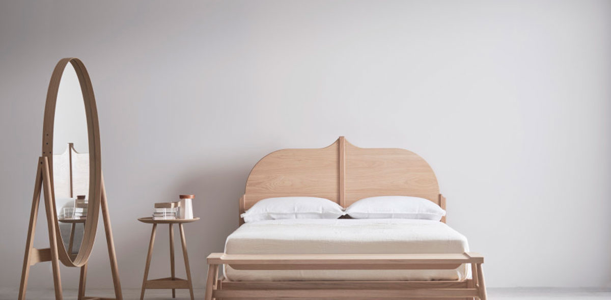 Wooden bed frame 