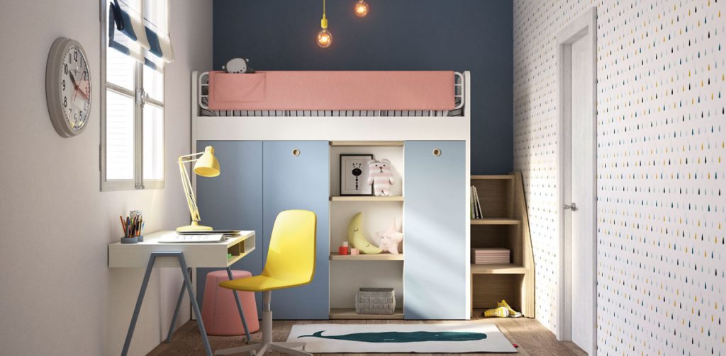 kids' room with cabin bed