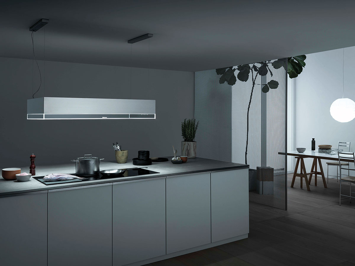 A kitchen with extraction