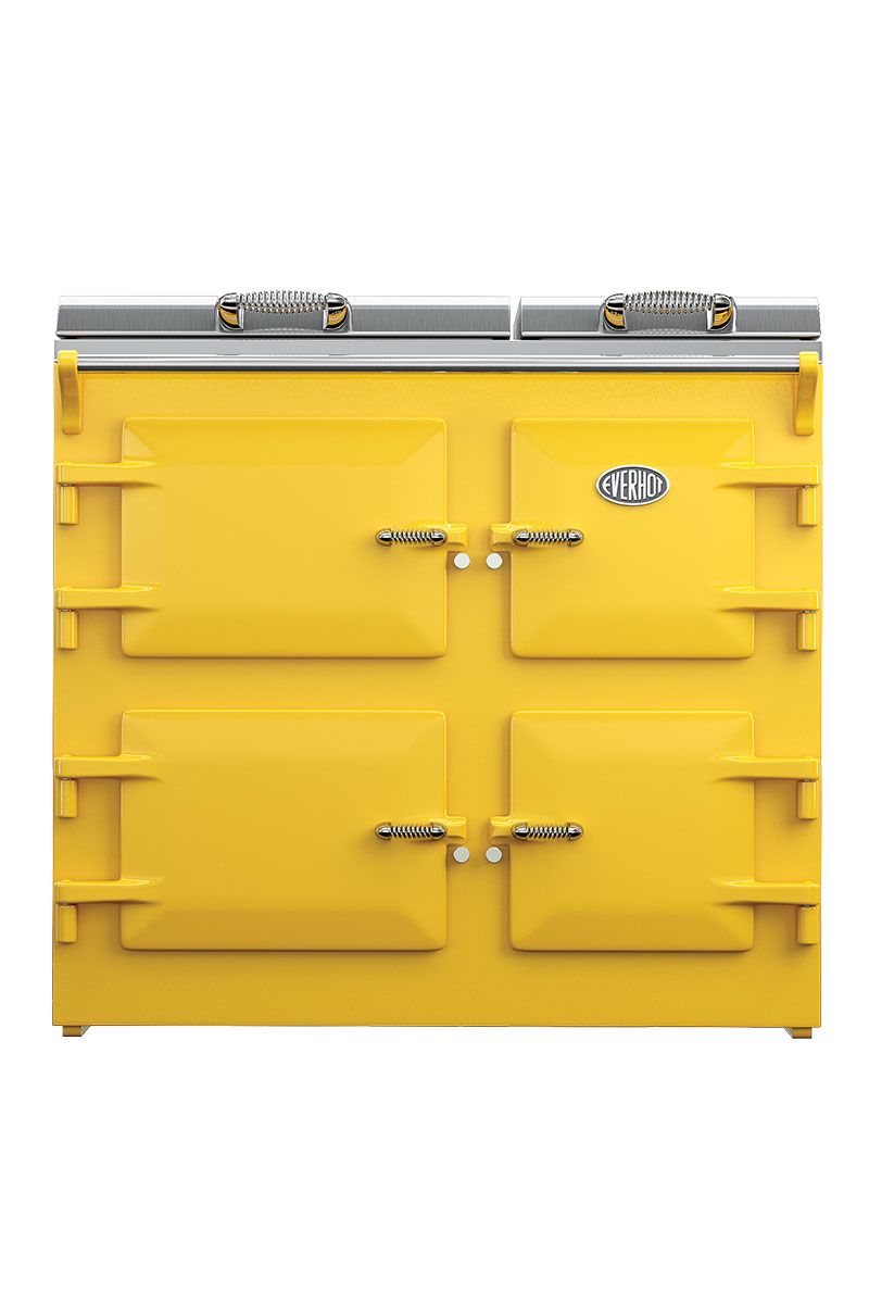 Everhot yellow range cooker