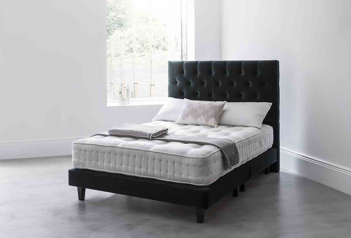 a black bed