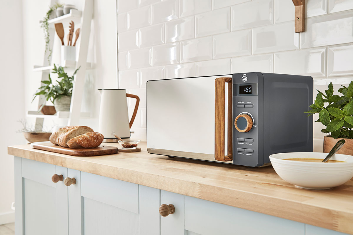 Countertop appliances Swan Nordic digital microwave grey