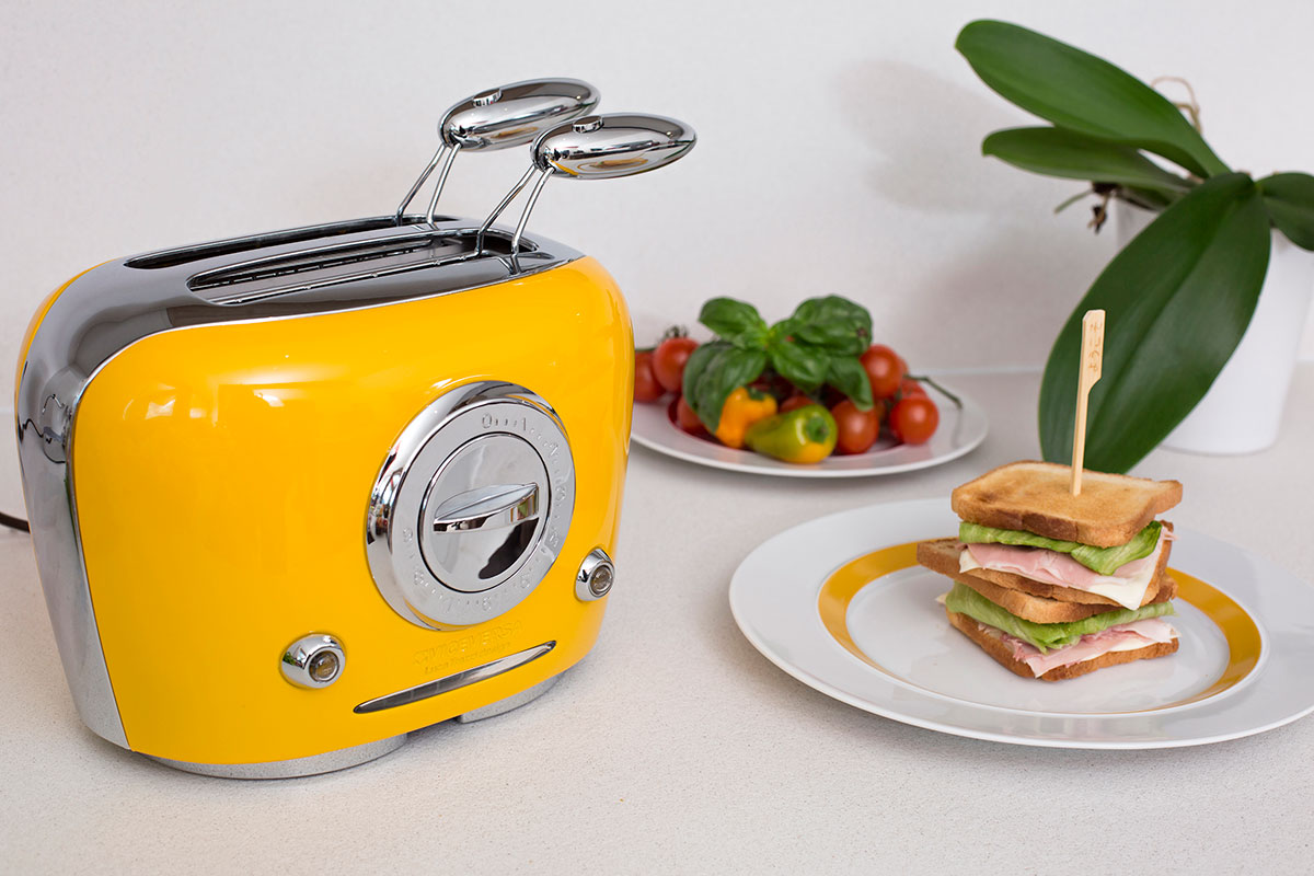 Countertop appliances yellow toaster 