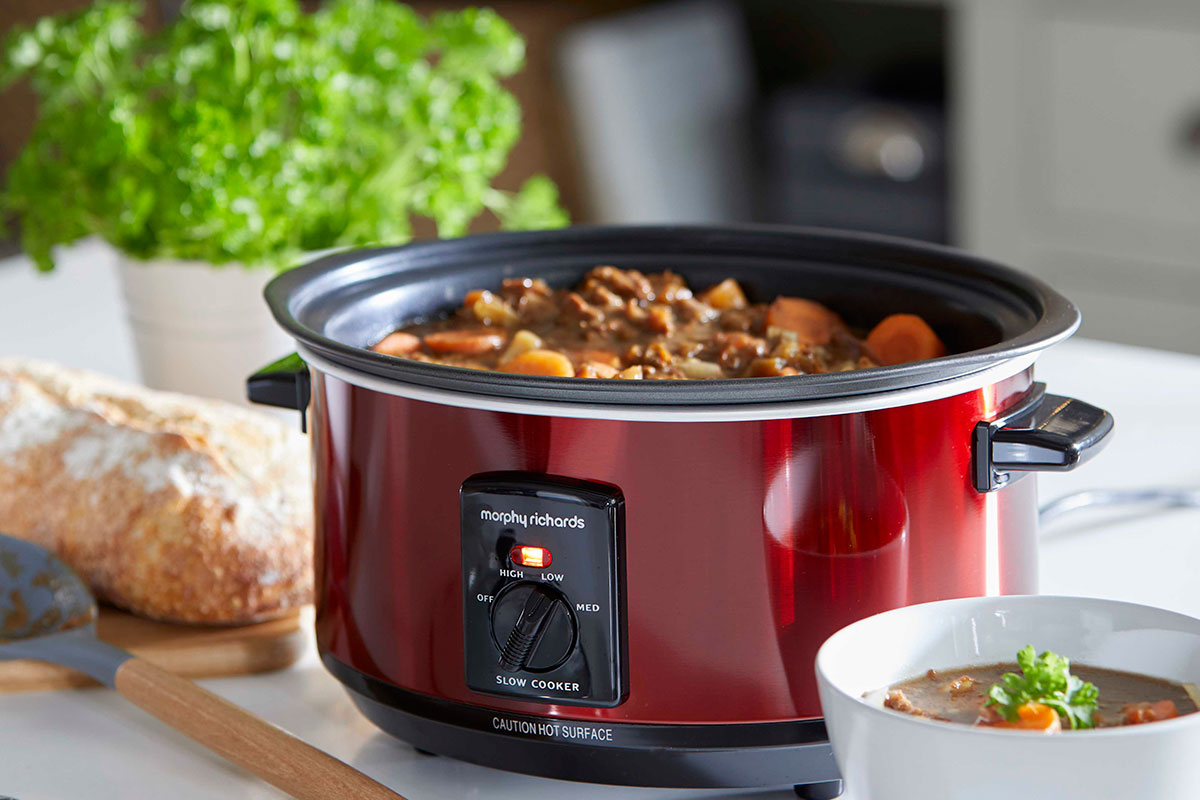 Countertop appliances red Morphy Richards slow cooker 