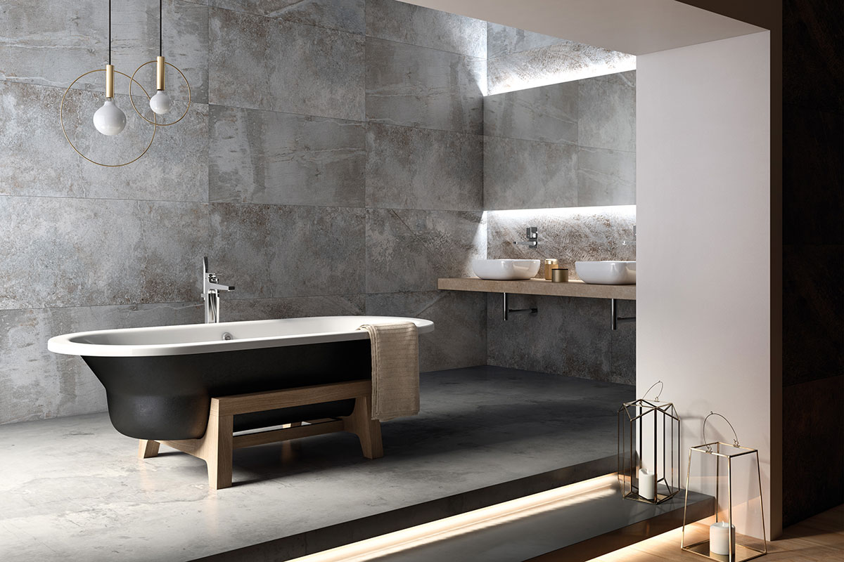 Arte Plus freestanding steel tub