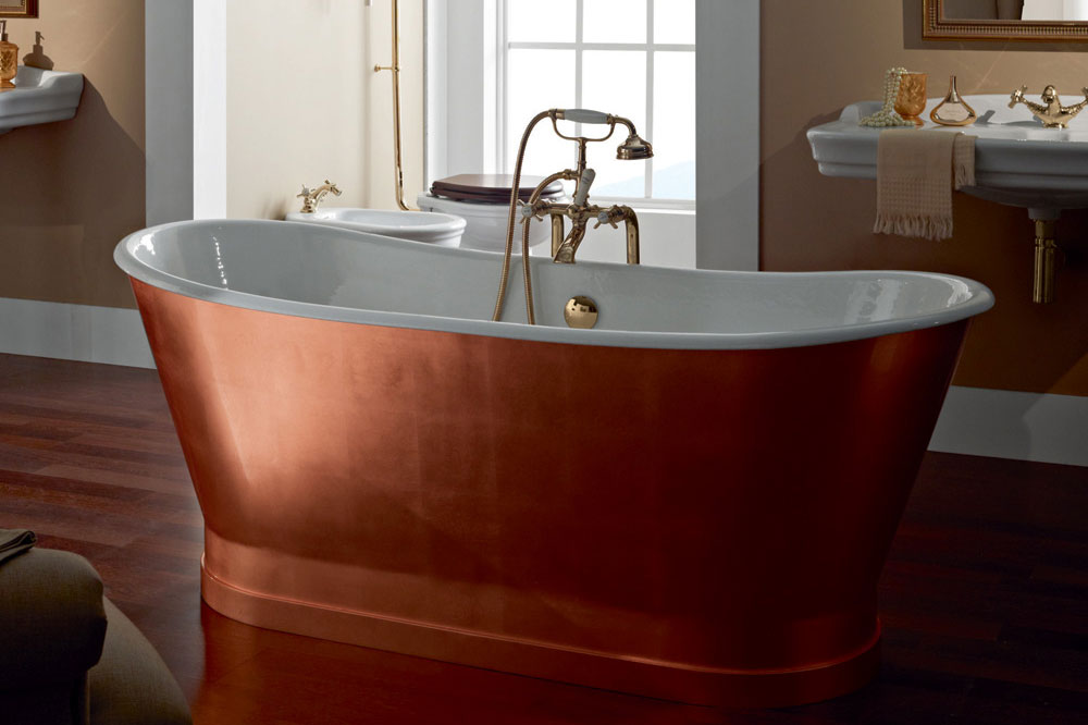 Copper bathtub 