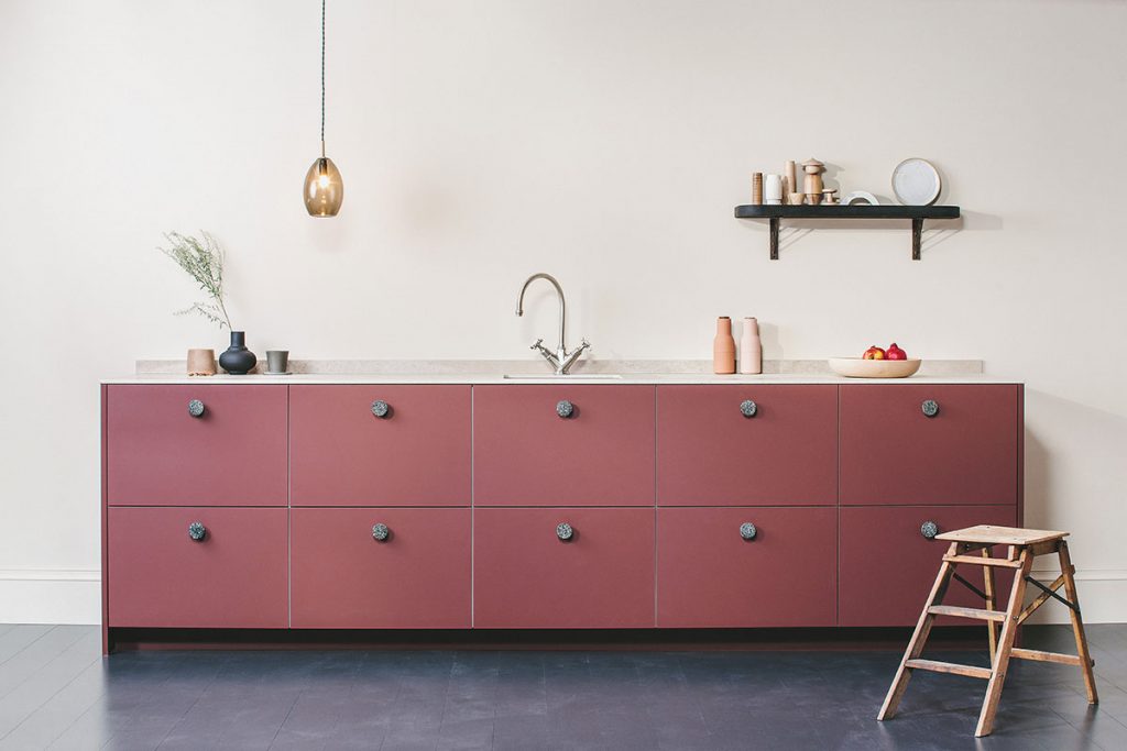 pink cabinetry