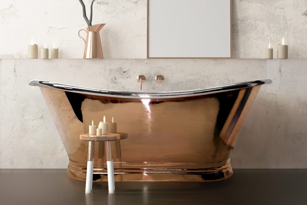 a copper tub