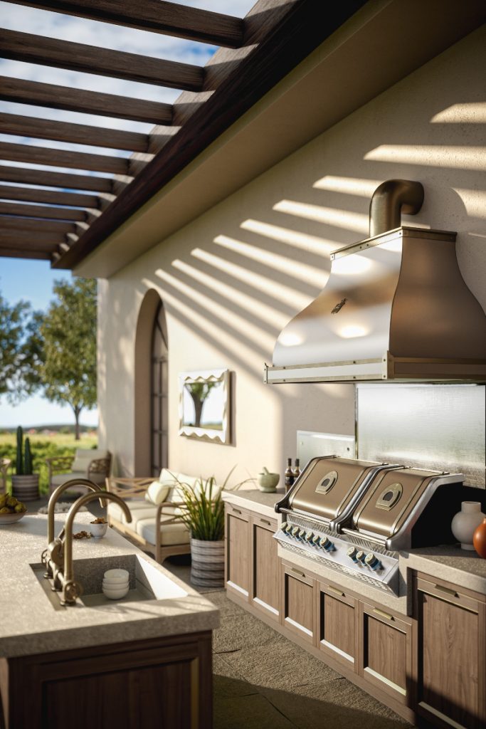 outdoor kitchen