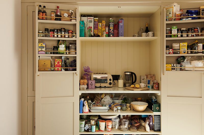 a breakfast cupboard