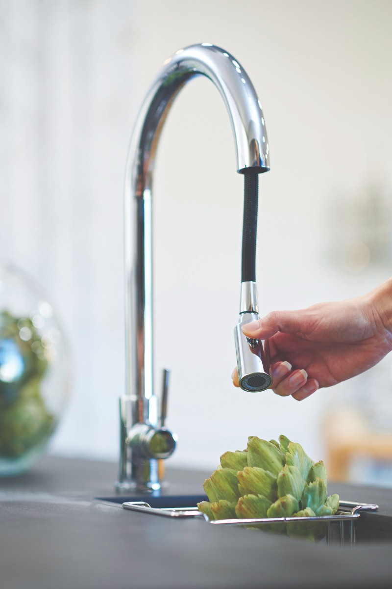 Pull down tap