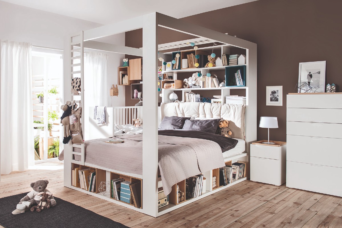 Bookcase bed