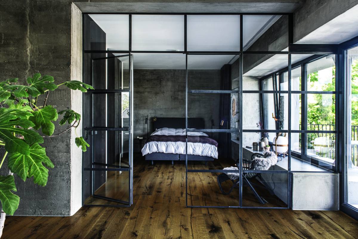 Internal glazing bedroom