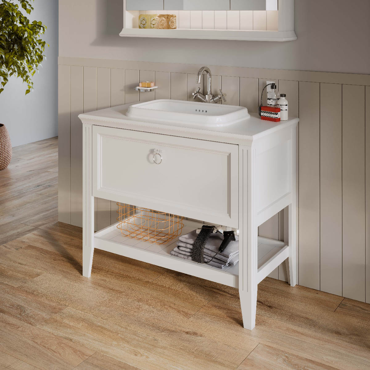 How to use the washstand in the rest room here-part4