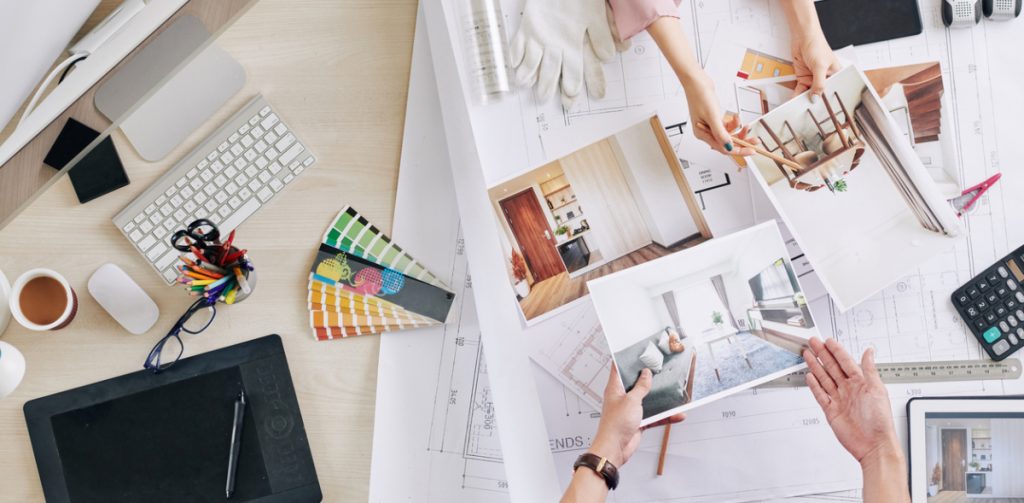 a mood board for a lady planning to buy a new kitchen in lockdown