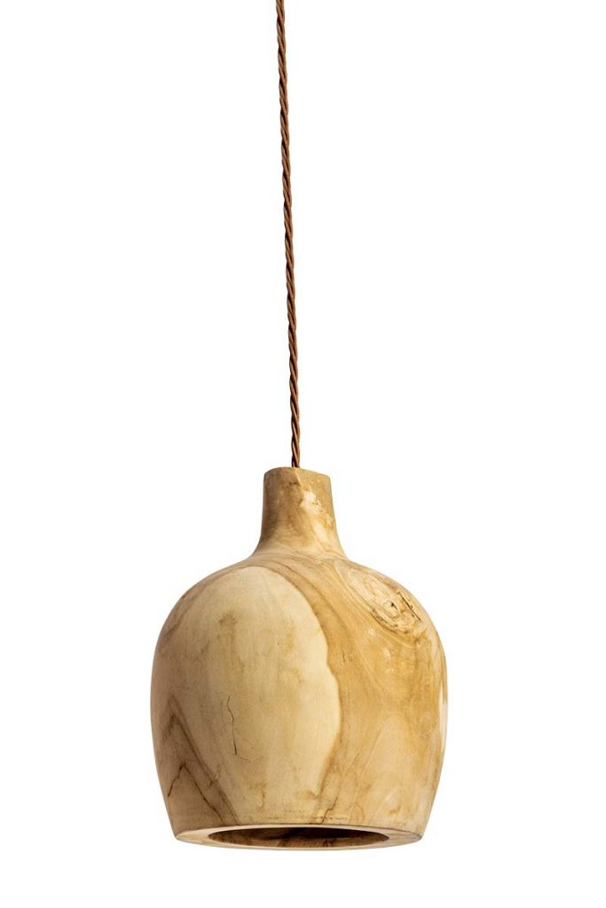 a Scandi-style softly sculptured pendant