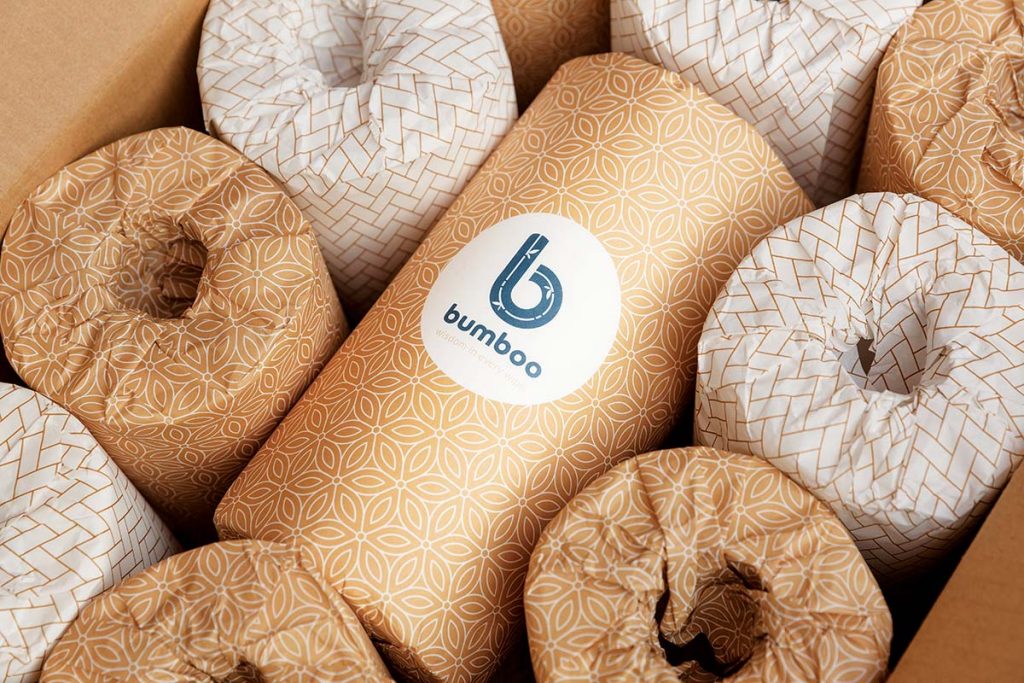 sustainable interiors toilet paper wrapped in pretty designs