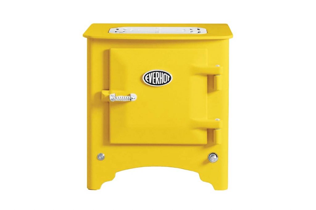 a sustainable yellow Everhot stove