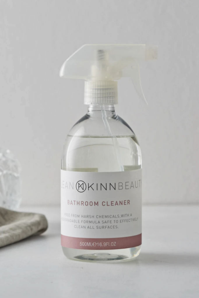 a bottle of KINN eco-friendly sustainable cleaning fluid
