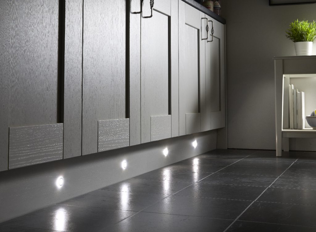 4 LED Kitchen Plinth or Cabinet Light Kit Warm White 