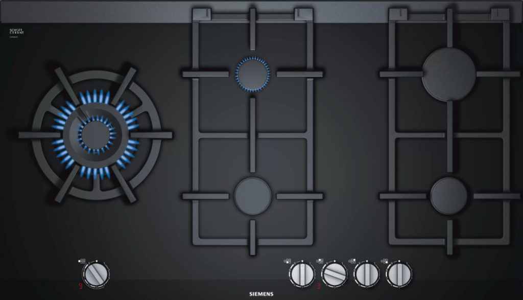 the black Siemens iQ700 cooker