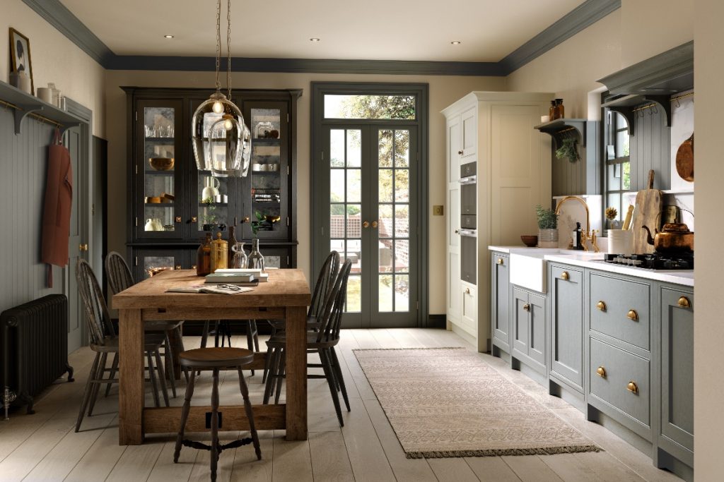 Shaker-style cupboards