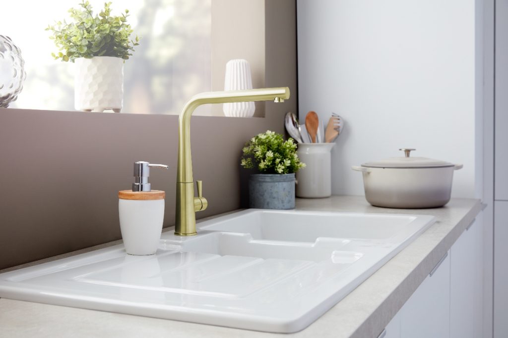 The latest brass kitchen taps to give your space a fresh look