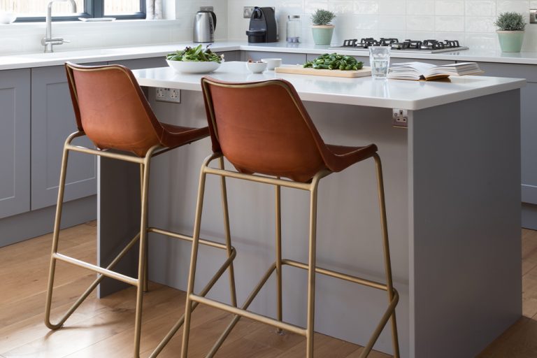 pair of modern stools