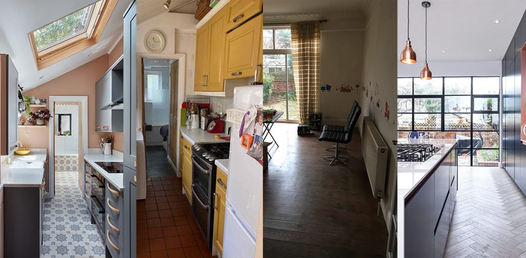 Before and after kitchen extensions & makeovers you just have to see