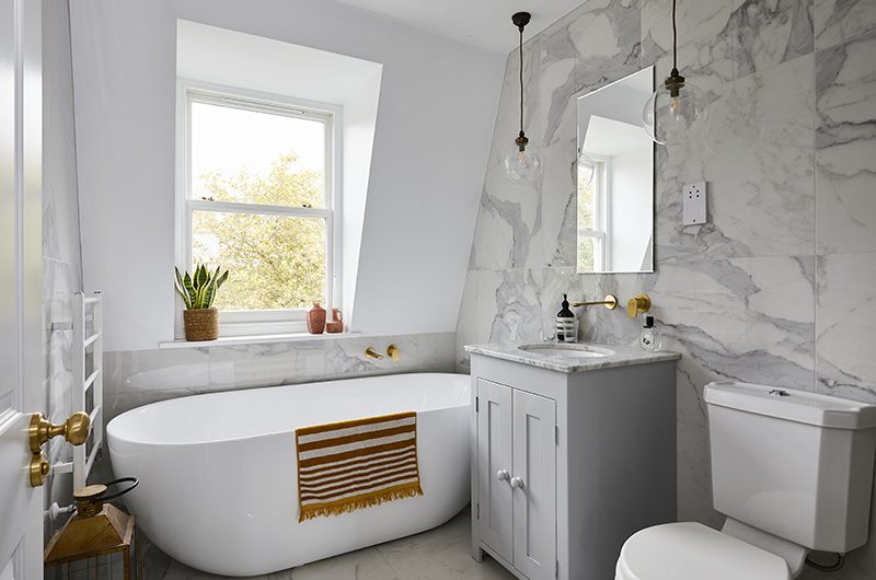 another of our loft conversion ideas featuring a bathroom