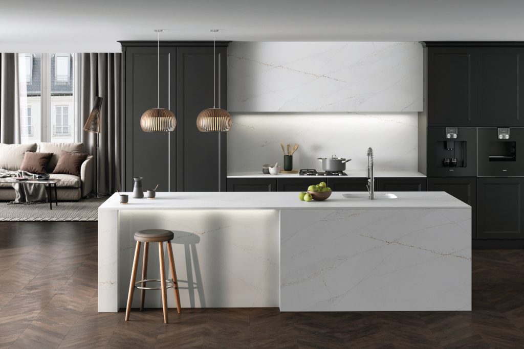 Marble-effect worktops