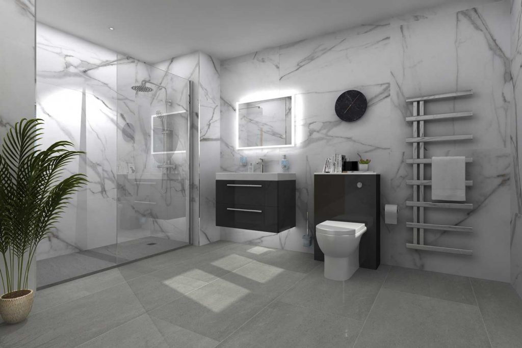VR bathroom design