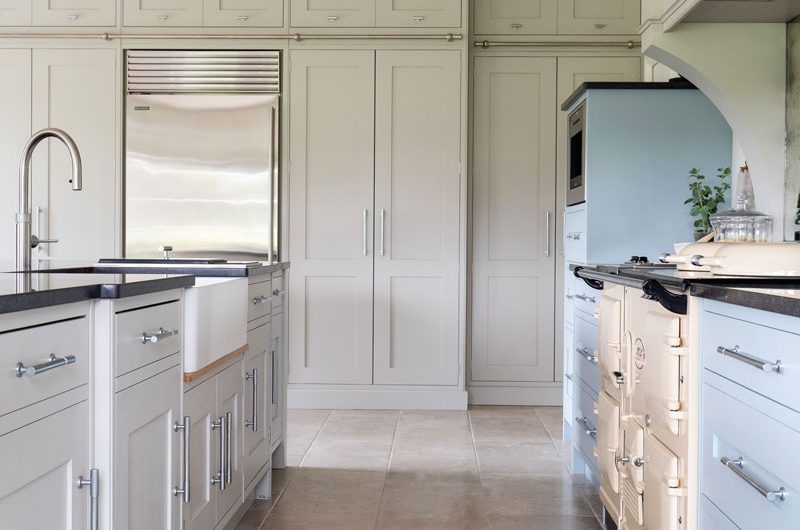 pale green cabinetry