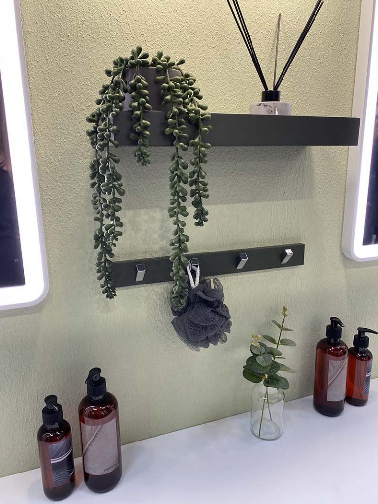 hanging plant with bottles