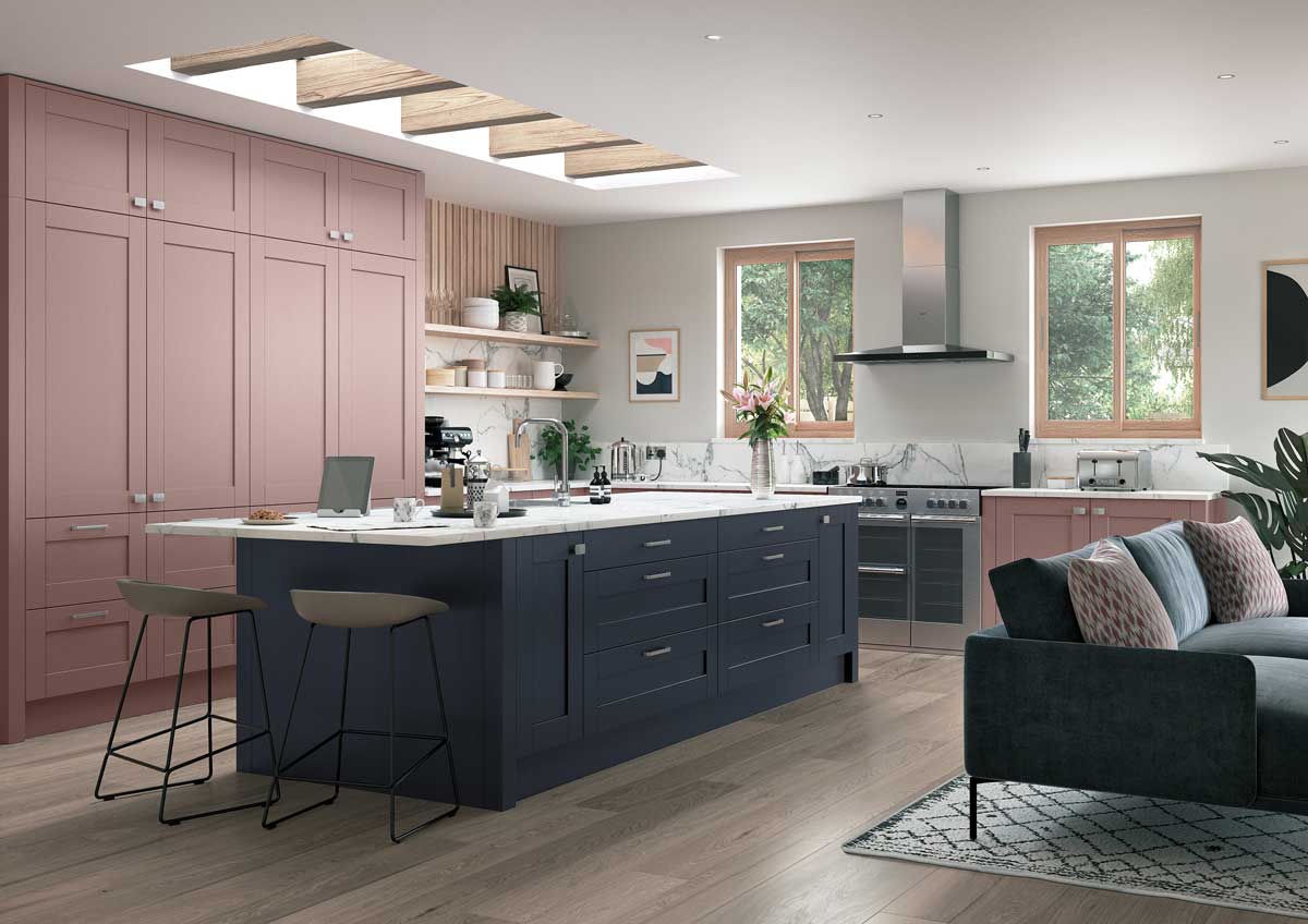 pink kitchens