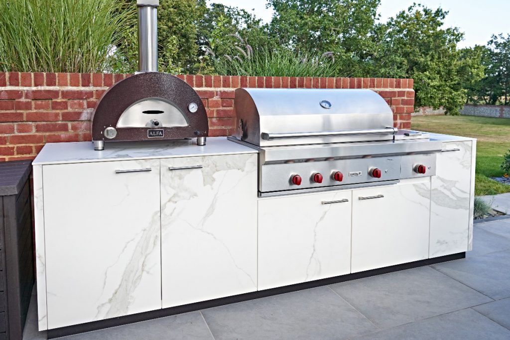 a stainless steel outdoor cooking kit