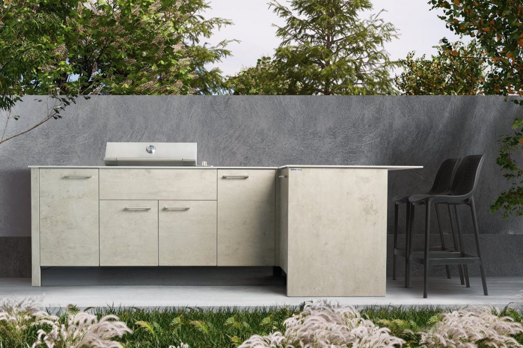 weatherproof outdoor kitchen