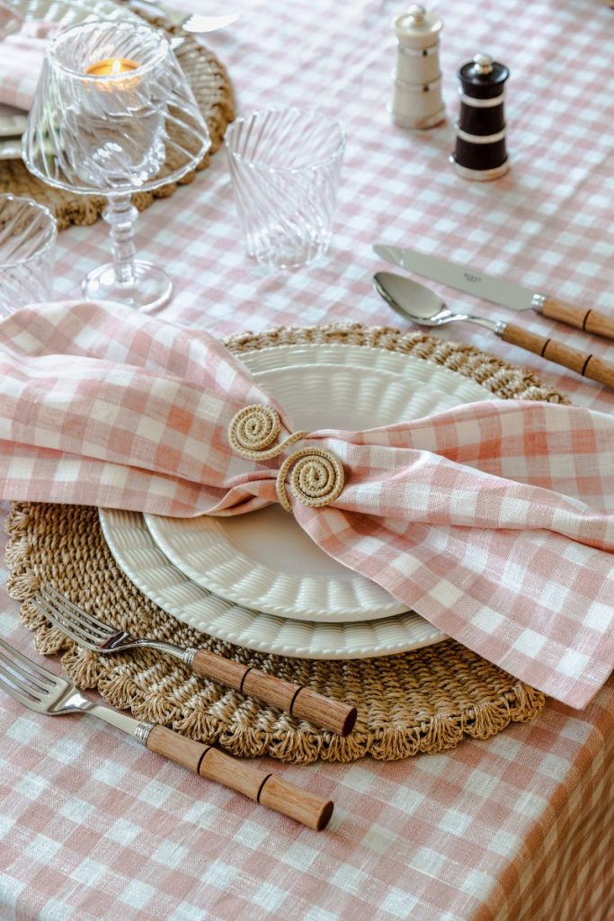 https://thesethreerooms.com/wp-content/uploads/2022/04/Rebecca-Udall-Pink-Gingham-Table-683x1024.jpg