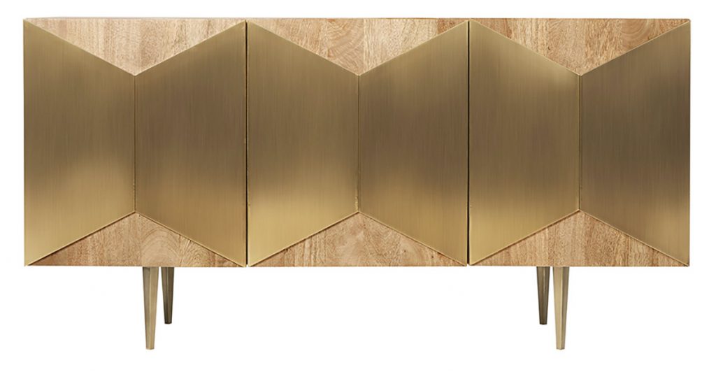 a brass sideboard featuring mango wood rated one of the best brass products