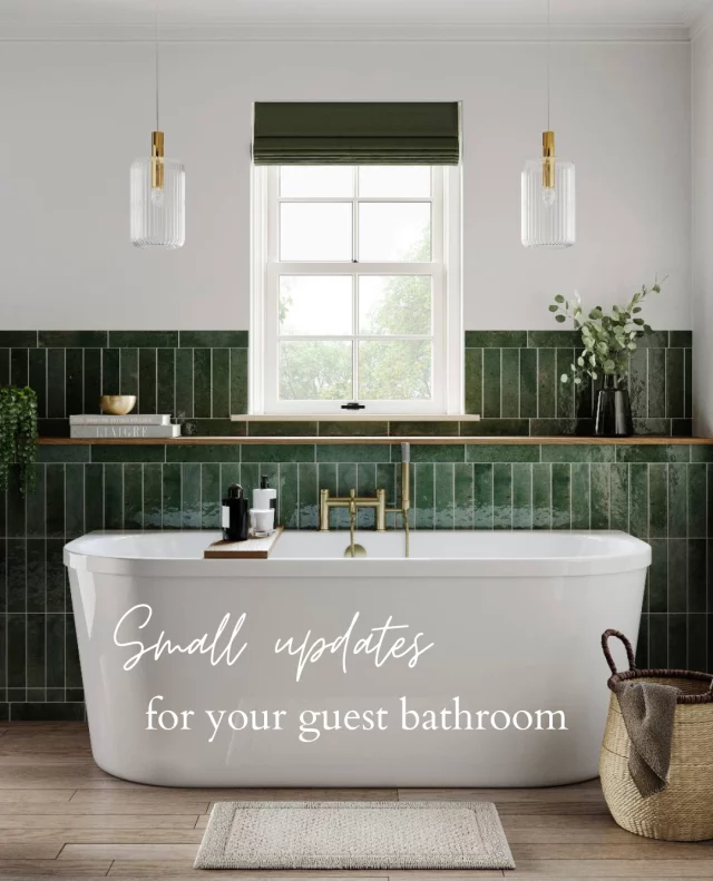 When was the last time your guest bathroom got a little TLC? 🛁 ⁠
⁠
Why not update your space with details such as plush robes, spa-like scents, and thoughtful touches that make your visitors feel truly welcome. These budget-friendly updates will turn your space into a hotel-worthy retreat - no building work required!⁠
⁠
Save this for later. 🫧⁠
⁠
📷:⁠
1. @brittonbathrooms⁠
2. @swadlingbrassware⁠
3. @tielleloveluxury⁠
4. @bathroommountainuk⁠
5. @nextofficial⁠
6. @roperrhodes⁠
7. @umbra_design⁠
8. @anthropologieEU⁠
9. @marquisdawe⁠
⁠
#bathroomdesign #bathroomdesignideas #bathroomtips #bathroominspiration #bathroominspo