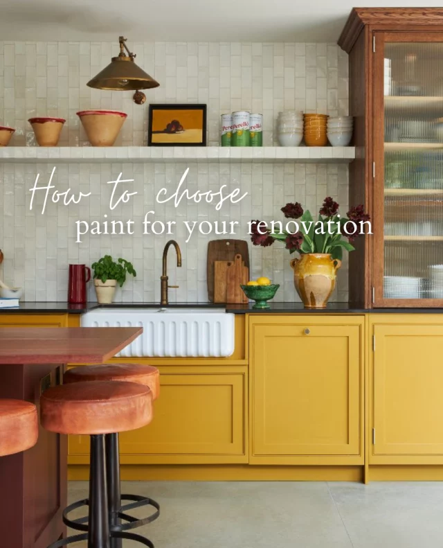 Ready to choose the perfect paint for your renovation? 🎨⁠
⁠
Of course, colour matters - but it’s not the only thing to think about! The right paint depends on the space you’re working with, the quality of the formula, making sustainable choices, and being mindful with colour matching.⁠
⁠
With the right approach, you’ll get beautiful results that last. ✨⁠
⁠
📷:⁠
1. @laurastephensid⁠
2. @lick⁠
3. @hutleyhumm / @edwardbulmerpaint / @rachaelsmithphotographyltd⁠
4 + 5. @paintandpaperlibrary⁠
6. @theroostdotcom