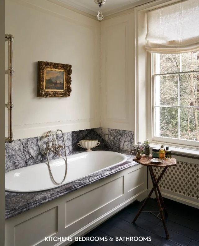 Freestanding tubs may have stolen the show for years, but fitted baths are back and they’re more luxurious than ever! 🫧⁠
⁠
They work beautifully in all kinds of bathrooms, seamlessly blending into the layout, perfect for sleek modern spaces. A well-designed fitted bath doesn’t just make a statement; it adds practicality, personality, and a real sense of luxury. ⁠
⁠
Would you be bold enough to go for a design like this? ✨⁠
⁠
📷:⁠
1. @oliviaoutred⁠
2. @waterworks⁠
3. @cave_interiors⁠
4. @capietra / @hillarysblinds⁠
5. @barlowandbarlow