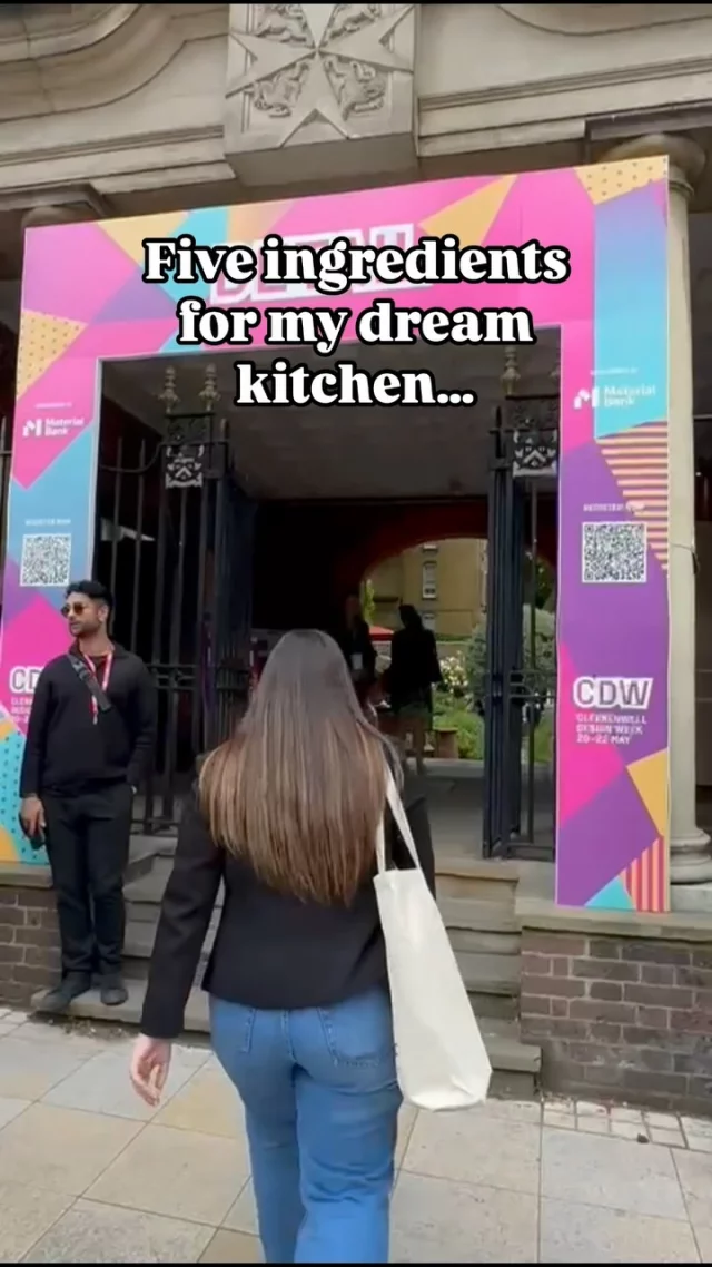 Social media executive @joana_kbbmag shares the ingredients for her dream kitchen while out and about at @clerkenwelldesignweek! From a multi-functional range cooker and a butler sink full of personality, to thoughtful details like a pot filler tap just for her dog. ✨🐾

With bold appliances and meaningful touches, a kitchen should be a space that reflects you!

What would yours include? 🤔