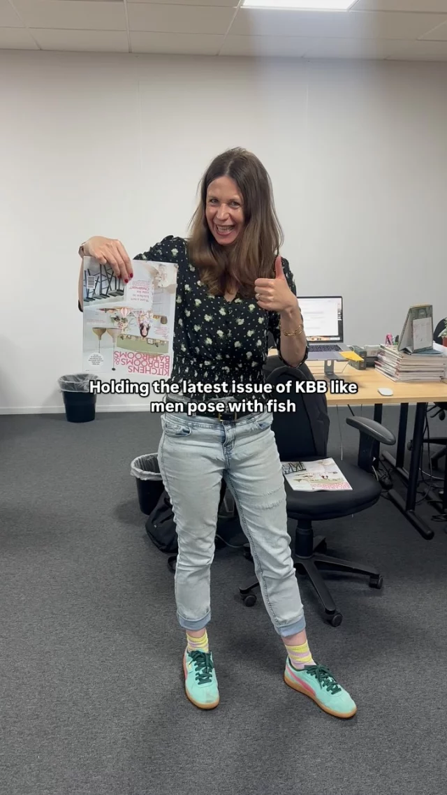 So proud of our latest issue of KBB, we’re posing with it like men pose with fish. 🎣 

#kbbmag #interiorsinspiration #interiormagazine