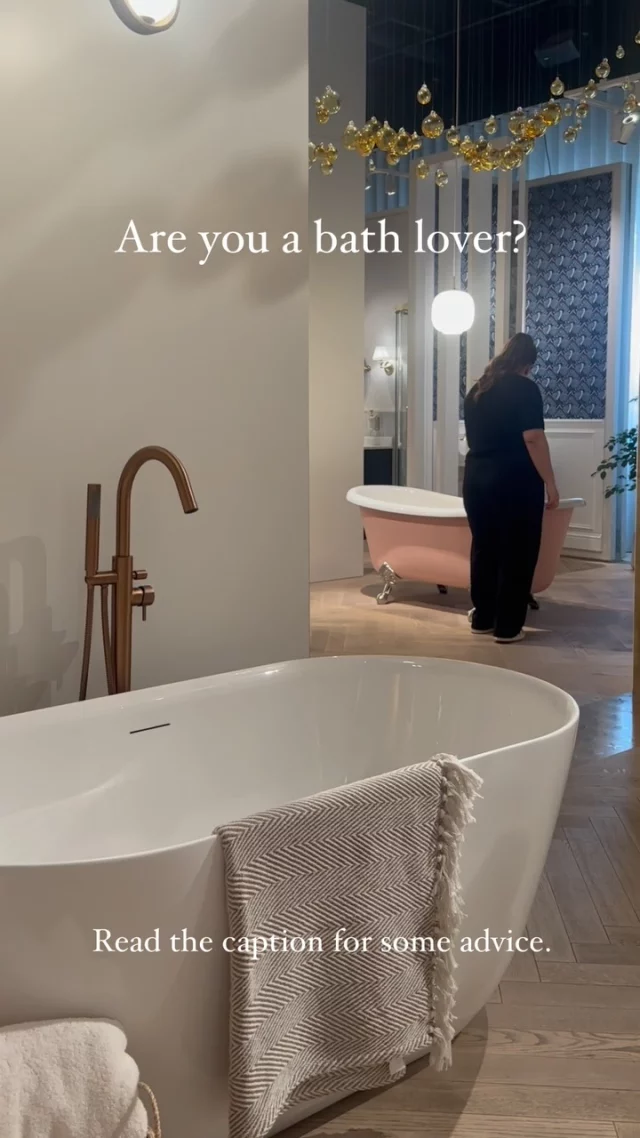 Are you a bath lover? 🫧

If you’re renovating your bathroom and looking to buy a new tub, here are five things you should consider:

1. Choose your bath material wisely – from cast iron, acrylic, stone resin, to metal and wood, there are plenty of options on the market.

2. Measure up properly – check your space, doorways, and floor strength before falling in love with a tub.

3. Consider your layout – freestanding baths are stunning but require room, while back-to-wall designs suit smaller spaces.

4. Think about who’s using it – easily accessible designs are ideal for multi-generational homes.

5. Make a statement – your bath can be a showstopper, so dare to get creative when it comes to shape, colour, and finish to add the wow factor.