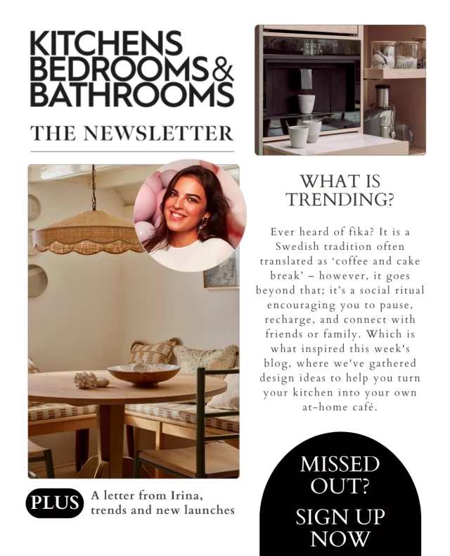 Ever fancied turning your kitchen into a cosy café? In our latest newsletter, digital content editor @irinawrites_ takes a closer look at the trend taking over social media. ⁠
⁠
Missed it? Don’t worry! Visit the link in bio to catch up and don't forget to sign up to receive fresh inspiration and design ideas straight to your inbox every Sunday. 💌⁠
⁠
📷:⁠
2. @neptunehomeofficial⁠
3. @fisherpaykel / @houseofgreylondon⁠
⁠
#newsletter #signup #interiorideas #interiordesign #interiordetails #kitchennook #cosyhome #kitchenreno #homestyledecor