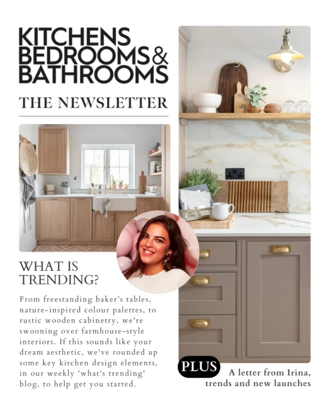 Missed Sunday's newsletter? Digital content editor @irinawrites_ explored the farmhouse-style interiors trend, which is rising back in popularity, with many of us craving that rustic, homely feeling. Picture freestanding baker’s tables, nature-inspired colour palettes, and classic wooden cabinetry.⁠
⁠
If this sounds like your dream look, tap the link in bio to catch up and sign up for fresh design inspiration delivered to your inbox. 💌⁠
⁠
📷:⁠
2.⁠ @sherekitchens / @juliacurriephotography ⁠
3. @clairegarnerdesignstudio / @lyndsey_abercromby_photography