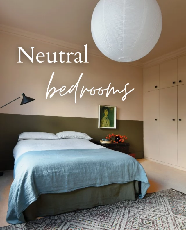 Choosing a pared-back colour palette doesn’t mean your bedroom has to feel empty or cold – sometimes, less really is more! ☁️⁠
⁠
Gone are the days when “neutral” meant no colour at all. Today’s interiors embrace calming shades, textures, and patterns that add depth and personality without overwhelming the space.⁠
⁠
How do you feel about this softer, layered look? ✨⁠ ⁠
⁠
📷:⁠
1. ⁠@drawn_london ⁠
2.⁠ @laurabutlermadden⁠
3. ⁠@indie.and.co / @annastathakiphoto⁠
4. ⁠@studiodean_⁠
5. @nw3interiorsltd / @vigojansons
